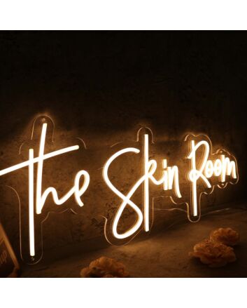 The Skin Room Yellow Neon Sign