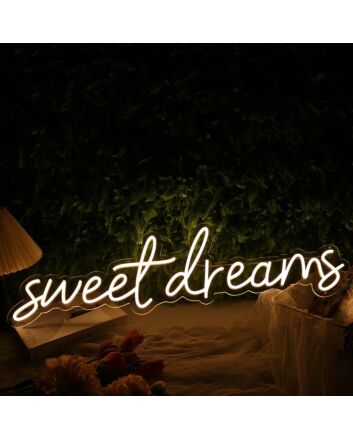 Sweet Dreams Yellow LED Neon Sign