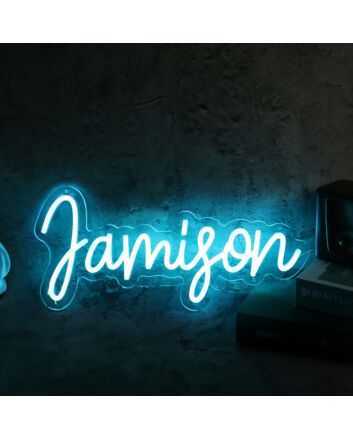 Jamison Blue Neon Sign