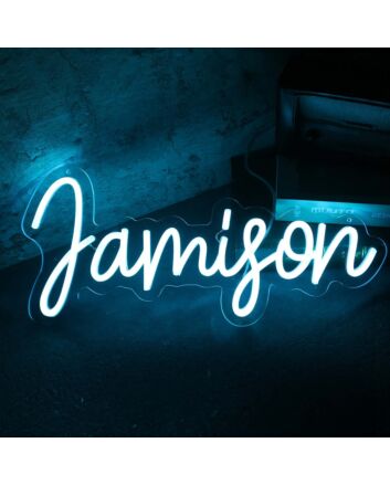 Jamison Blue Neon Sign