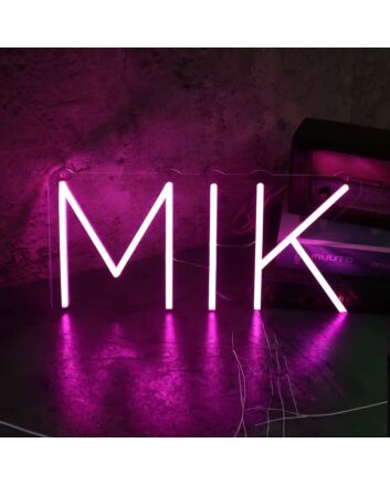 MIK Pink Neon Sign