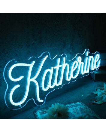 Katherine Blue Neon Sign