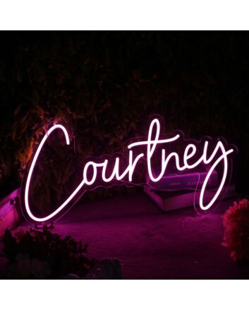 Courtney Pink Neon Sign