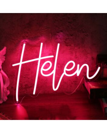 Helen Red Neon Sign