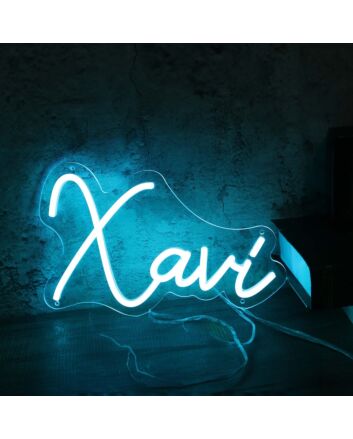 Xavi Blue Neon Sign