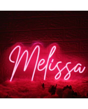 Melissa Red Neon Sign