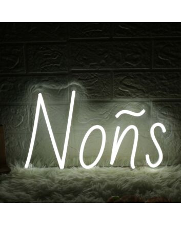 Nons White Neon Sign