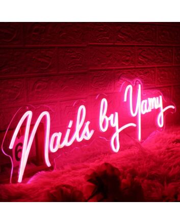 Nails By Yamy Red Neon Sign