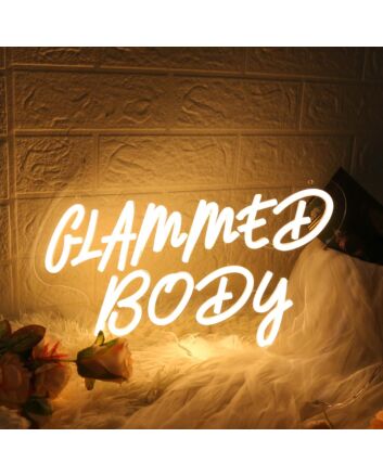 Glammed Body Yellow LED Neon Sign