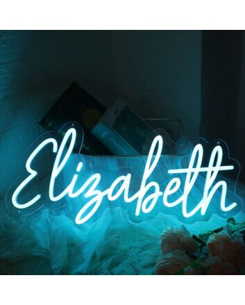 Elisabeth Blue LED Neon Sign