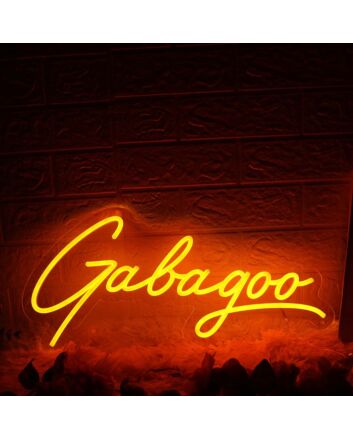 Gabagoo Orange Neon Sign
