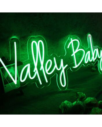 Valley Baby Green Neon Sign