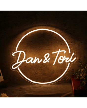 Dan And Tori Yellow Neon Sign