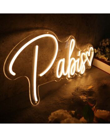 Pabis Yellow Neon Sign