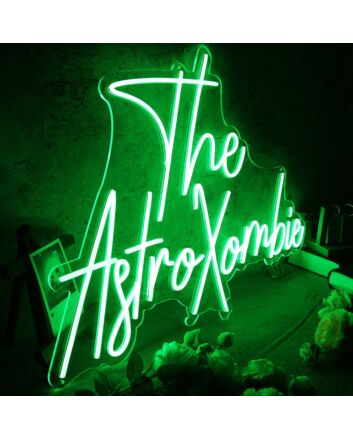 The Astro Xombie Green Neon Sign