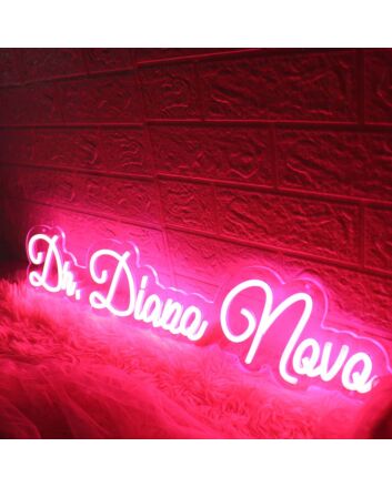 Dr Diana Novo Red Neon Sign