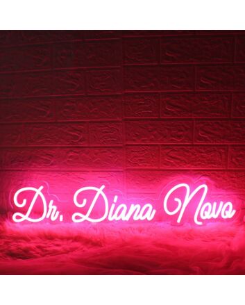 Dr Diana Novo Red Neon Sign