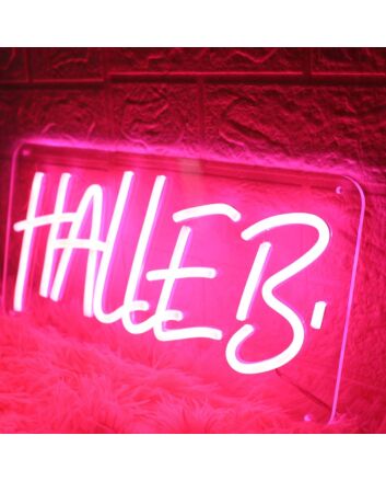 Halleb Red Neon Sign