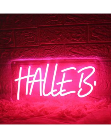 Halleb Red Neon Sign