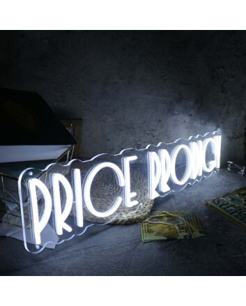 Price Prodigy White Neon Sign