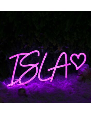 ISlA Purple Neon Sign