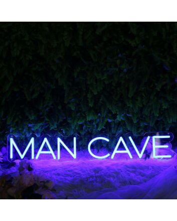Man Cave Blue Neon Sign