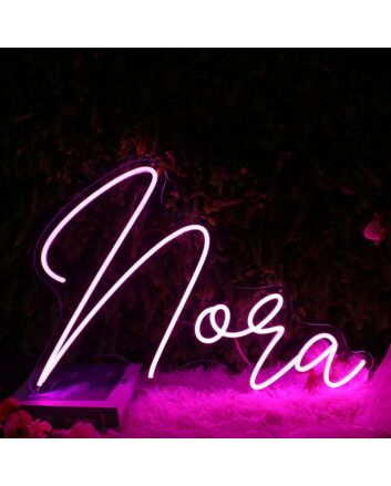 Noqa Purple Neon Sign