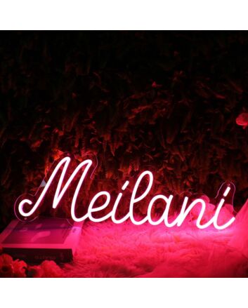 Meilani Red Neon Sign