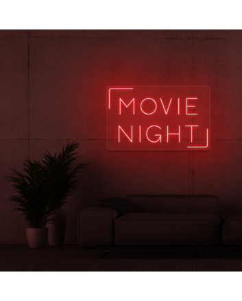 Movie Night Neon Sign