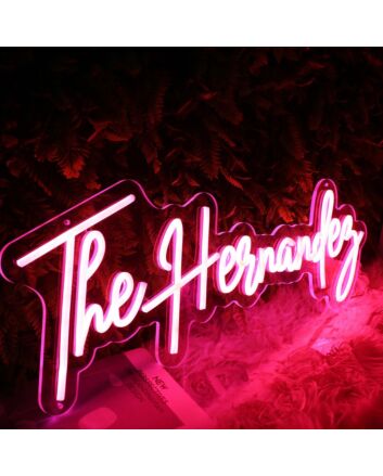 The Hernandez Red Neon Sign