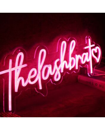 The Lash Brat Red Neon Sign