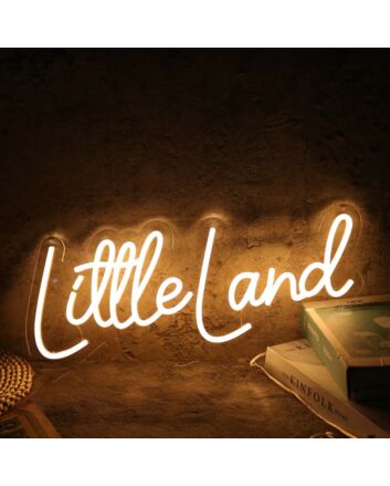 Little Land Yellow Neon Sign