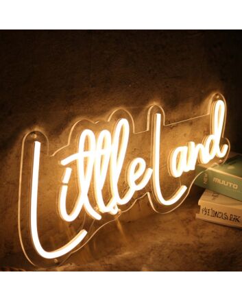 Little Land Yellow Neon Sign