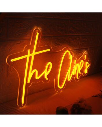 The Clines Orange Neon Sign