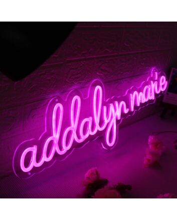 Addalyn Marie Pink Neon Sign