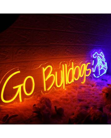 Go Bulldogs Custom Neon Sign