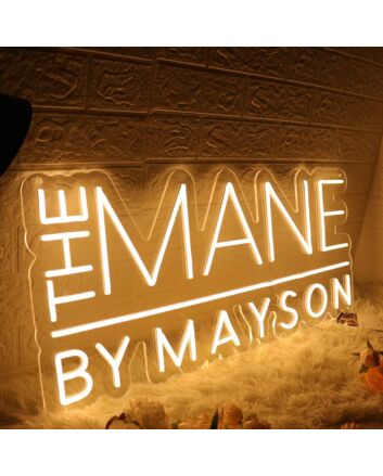 The Mane By Mayson Yellow Neon Sign