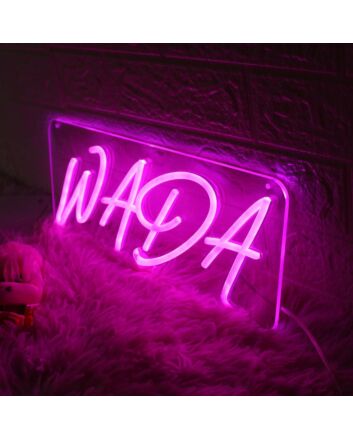 WADA Pink Neon Sign