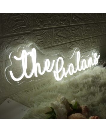 The Galans White Neon Sign