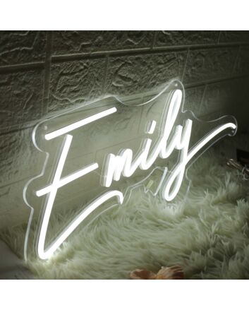 Emily White Neon Sign