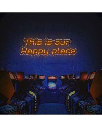 This Is Our Happy Place LED Neon Sign