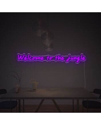 Welcome To Jungle LED Neon Sign