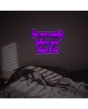 You Are Excatly You Need To Be LED Neon Sign
