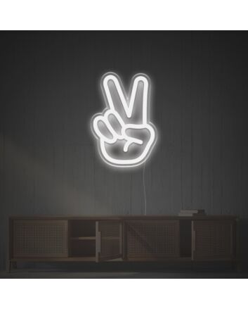 Victory Gesture LED Neon Sign