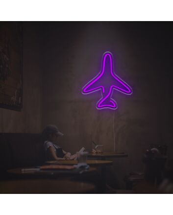 Plane Outline LED Neon Sign