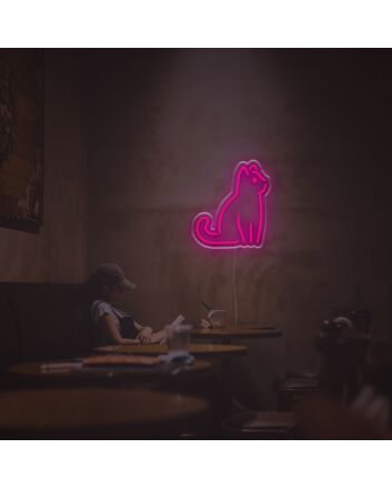 Sitting Cat LED Neon Sign