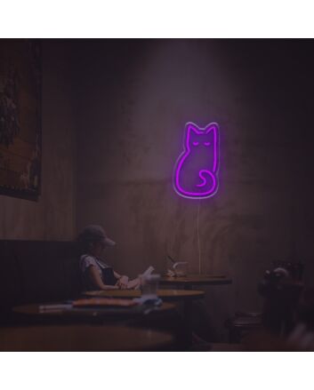 Sleeping Cat LED Neon Sign