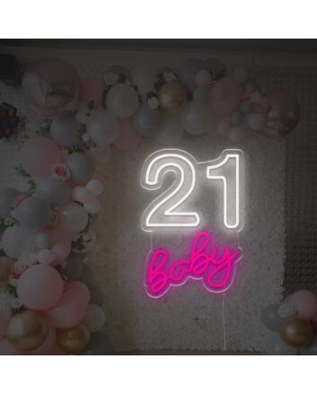21 Baby LED Neon Sign