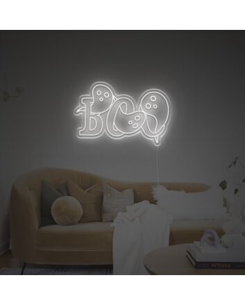 Boo For Halloween LED Neon Sign