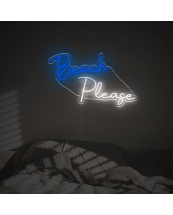 Beach Please LED Neon Sign